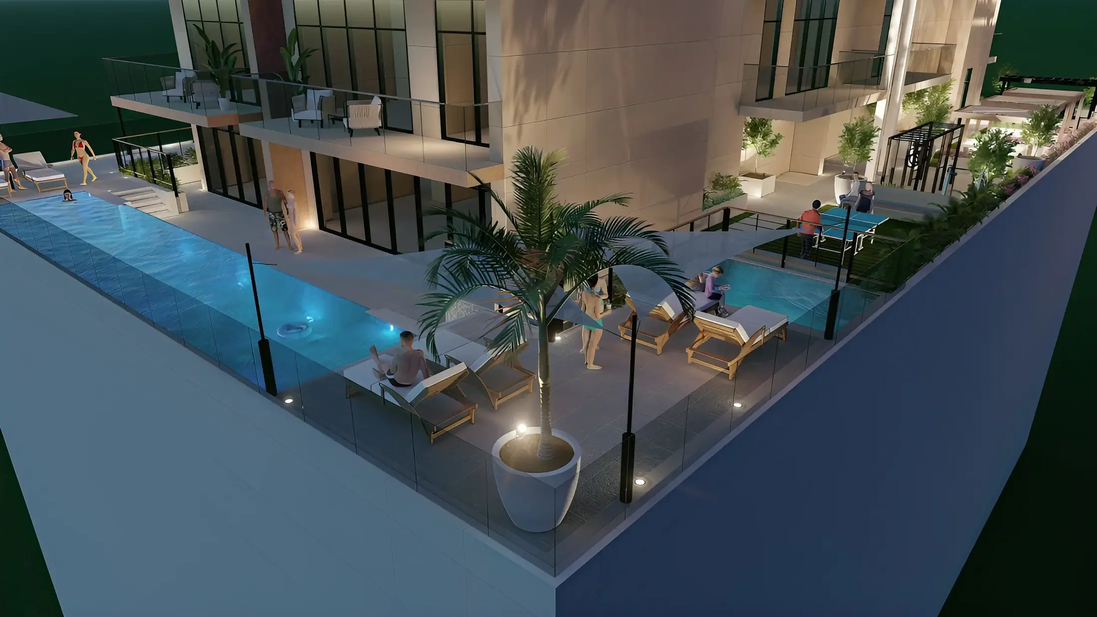 Residential Tower Landscape Design Dubai