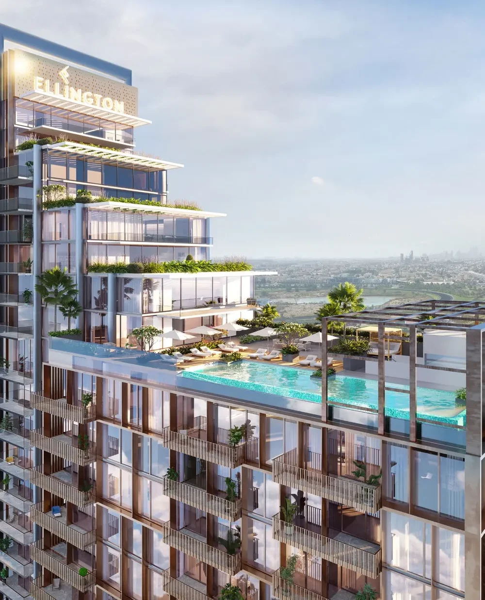 The Highbury by Ellington Properties Landscape Design Dubai