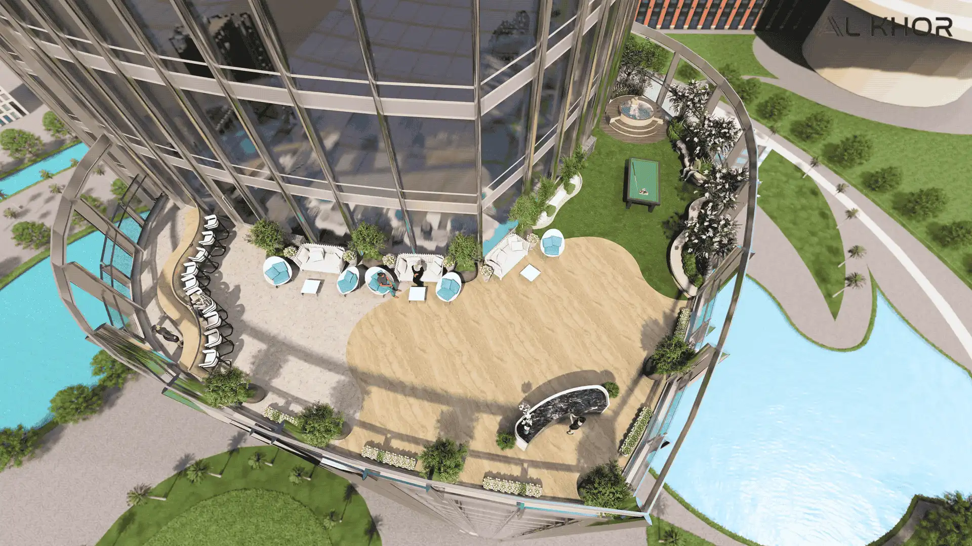 Burj Khalifa Balcony Landscape Design