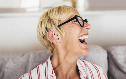 Display of premium digital hearing aids available at Ear Wax Specialist UK.