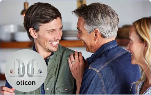 Close-up of modern hearing aid device showcasing sleek design and features.