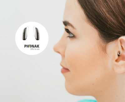 Compact hearing aid model designed for comfort and clear sound quality.