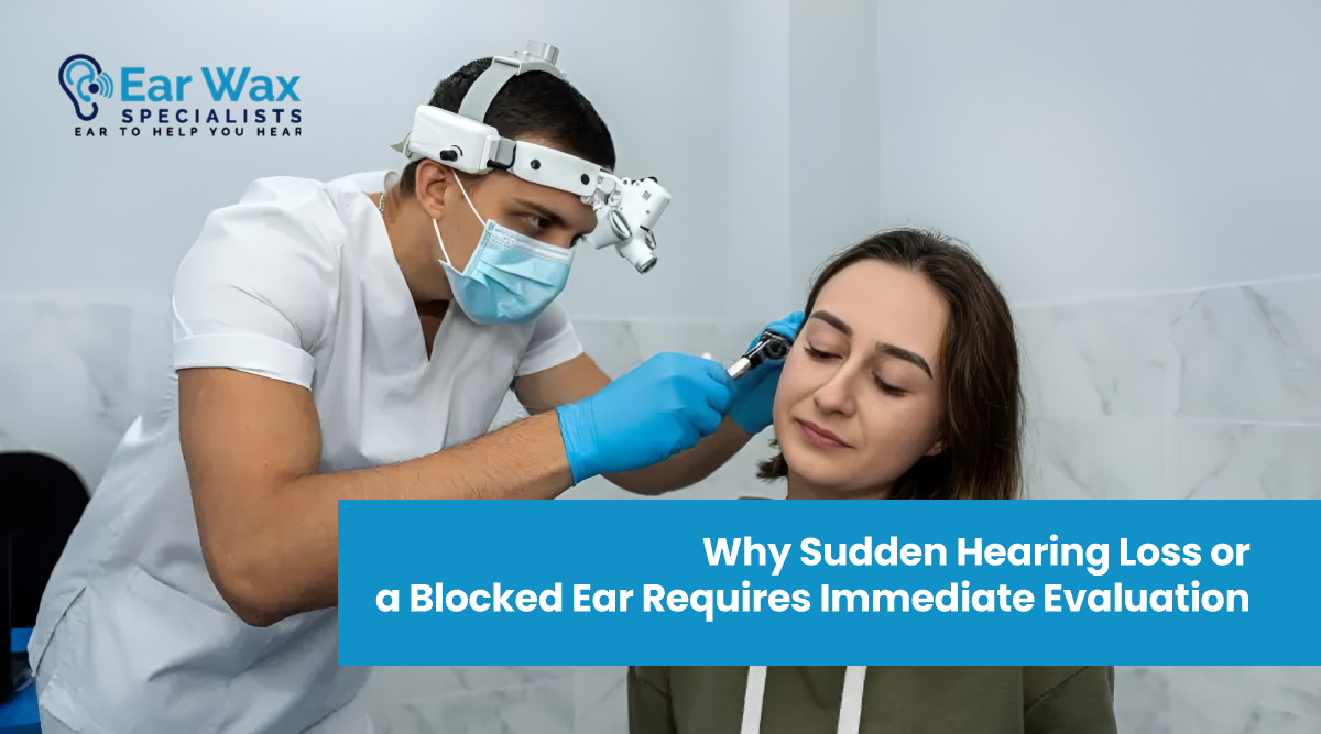 Why Sudden Hearing Loss or a Blocked Ear Requires Immediate Evaluation