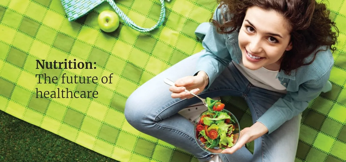 Woman having Nutritional salad