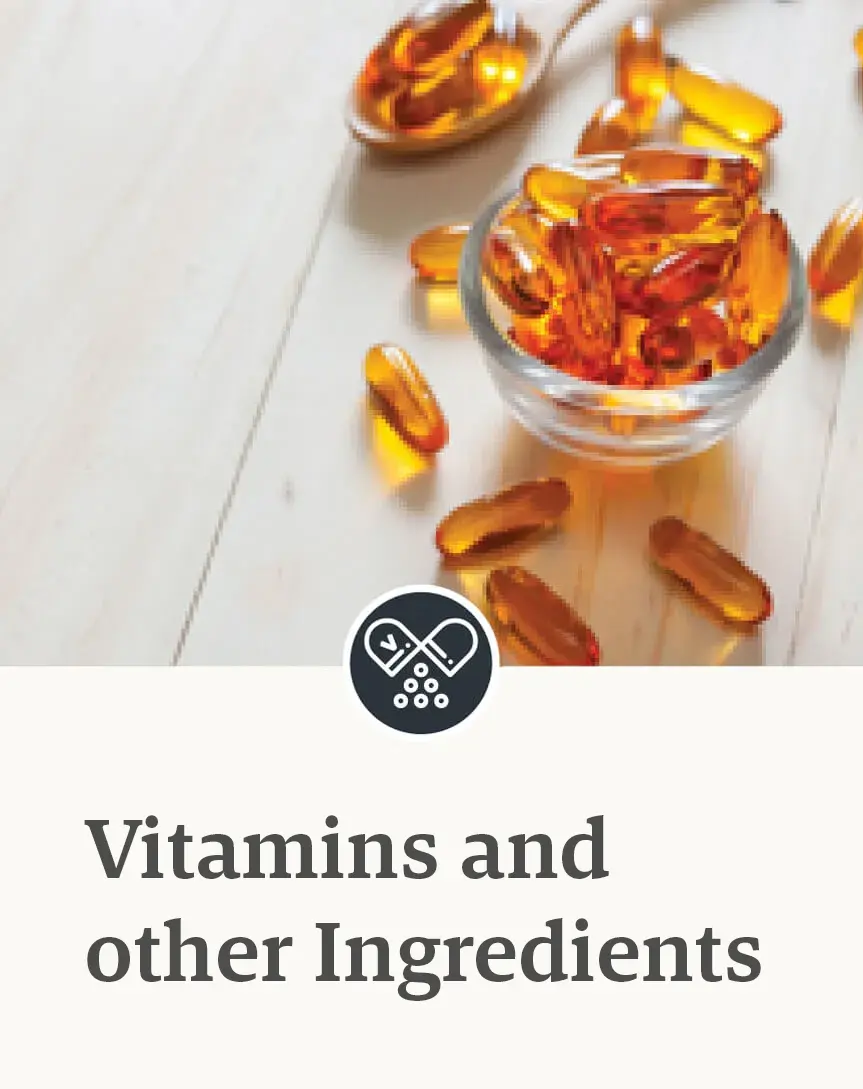 Vitaminds and other ingredients