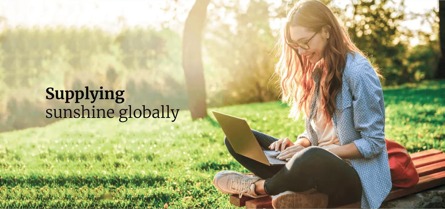Supplying Sunshine Globally