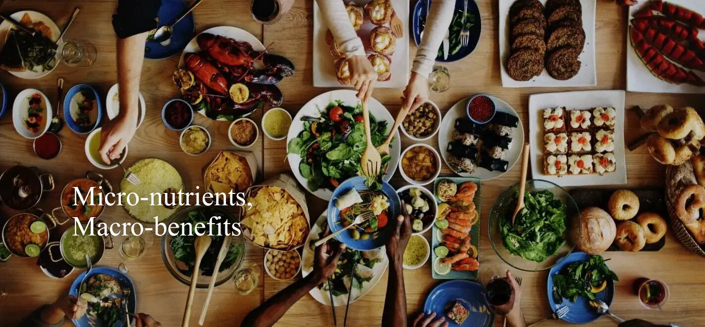 Group of People having nutritional premixes food