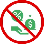 No commission and extra charges