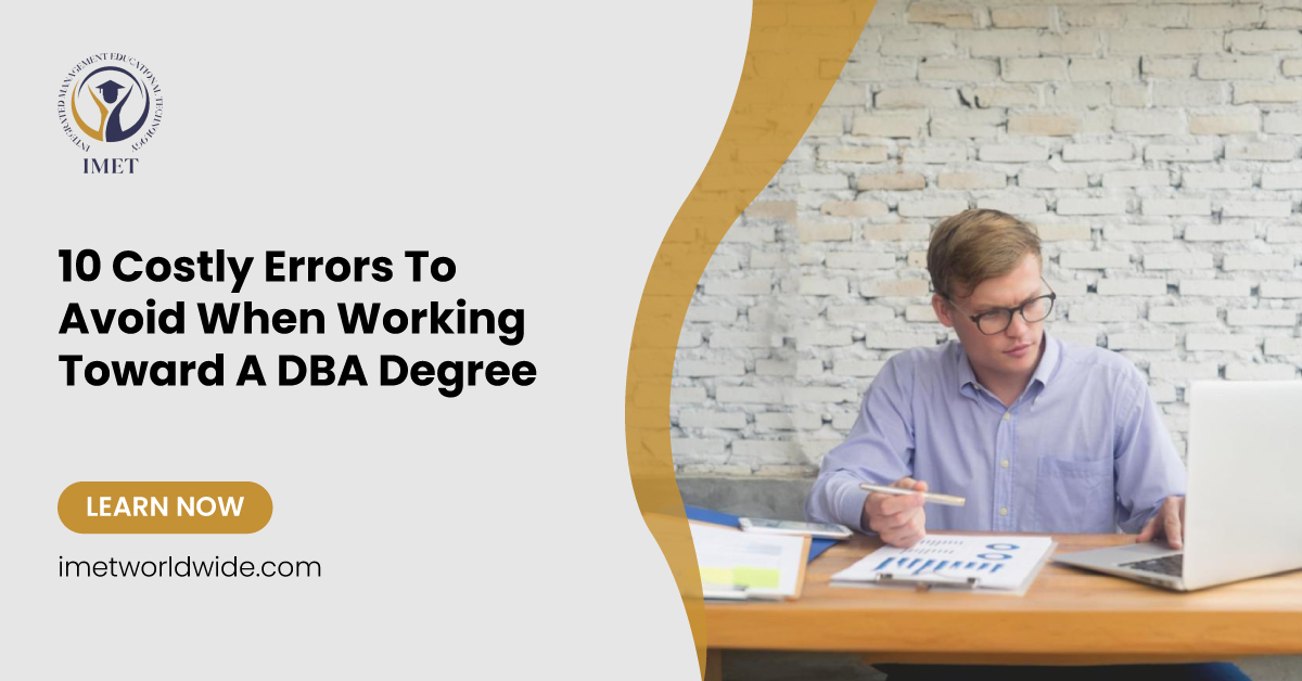 mistakes to avoid when working towards a DBA degree