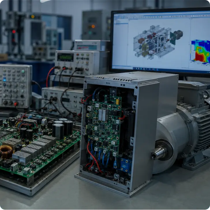 Industrial motor drive PCB programme – thermal  validated, HiPot cleared, zero field returns.